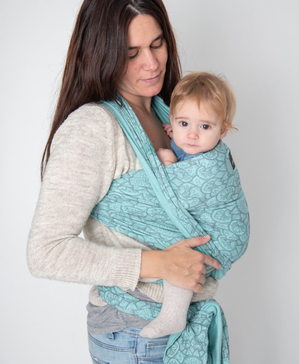 Fular elástico turquesa-mandala - Imagen 2