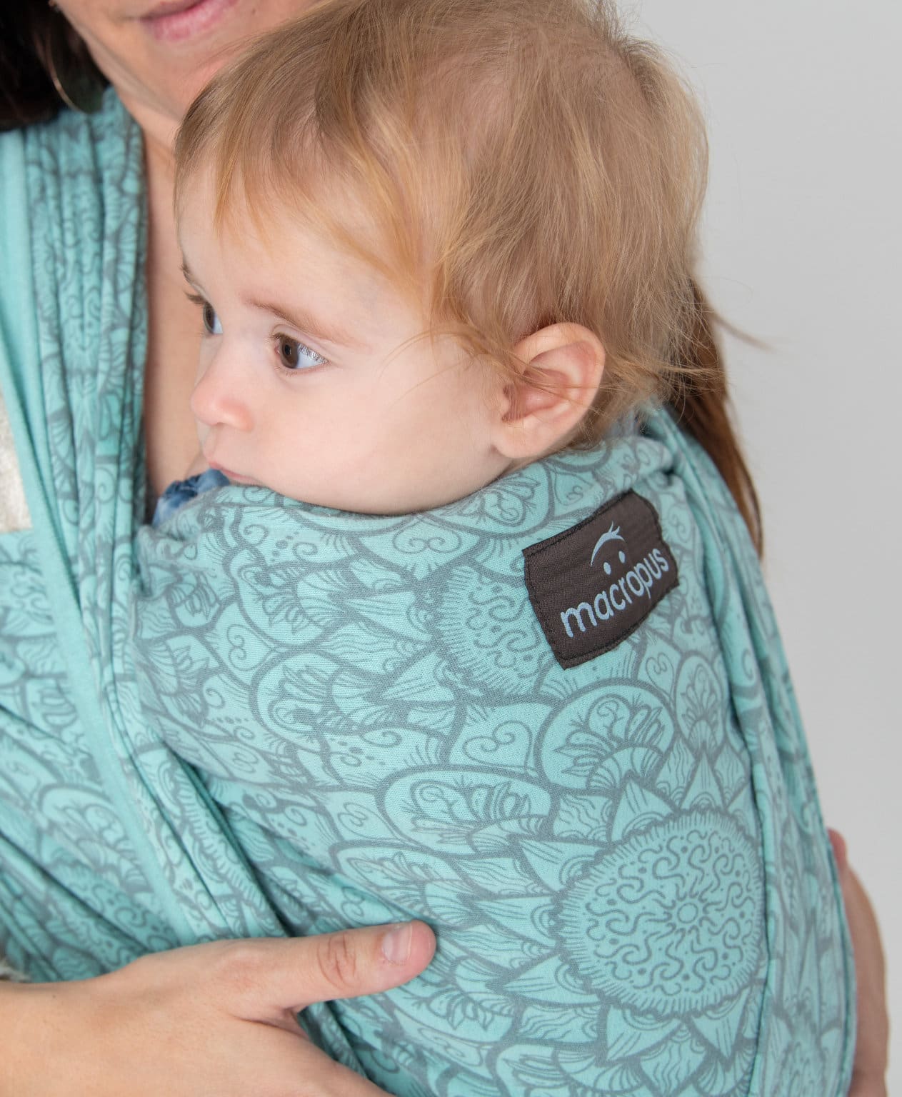 Fular elástico turquesa-mandala - Imagen 3