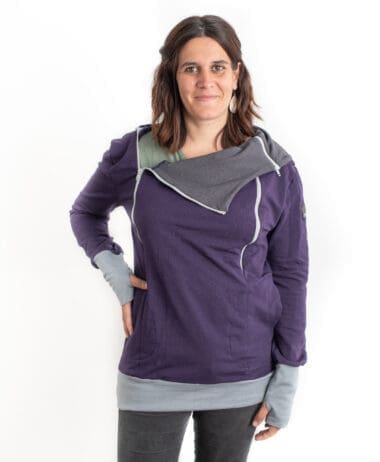 Sudadera lactancia lila
