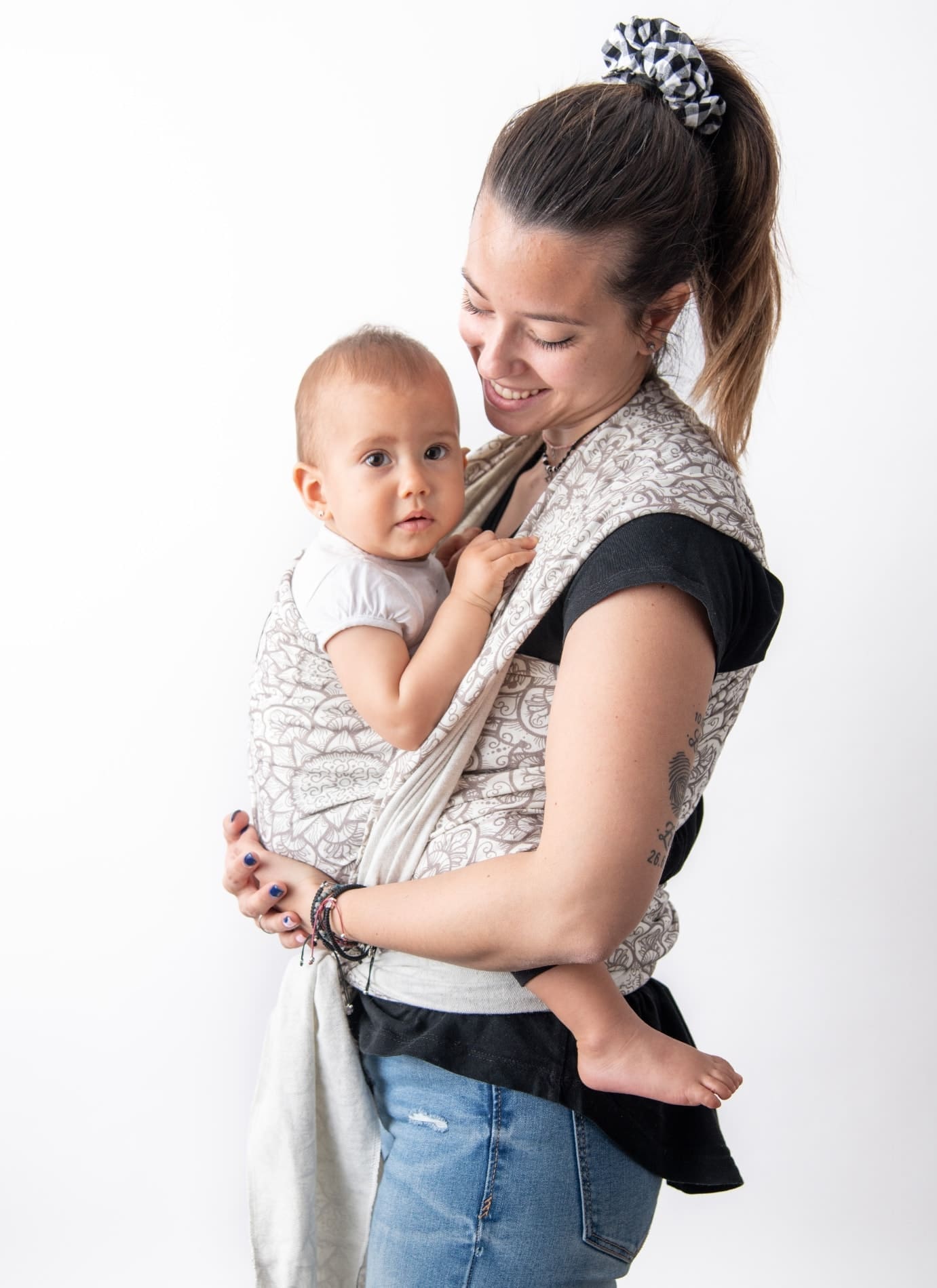 Fular semielástico natural-mandala - Imagen 2