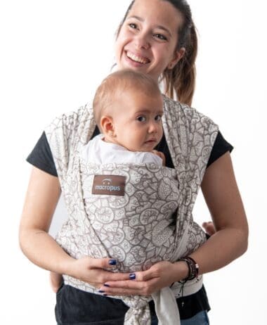 Fular semielástico natural-mandala