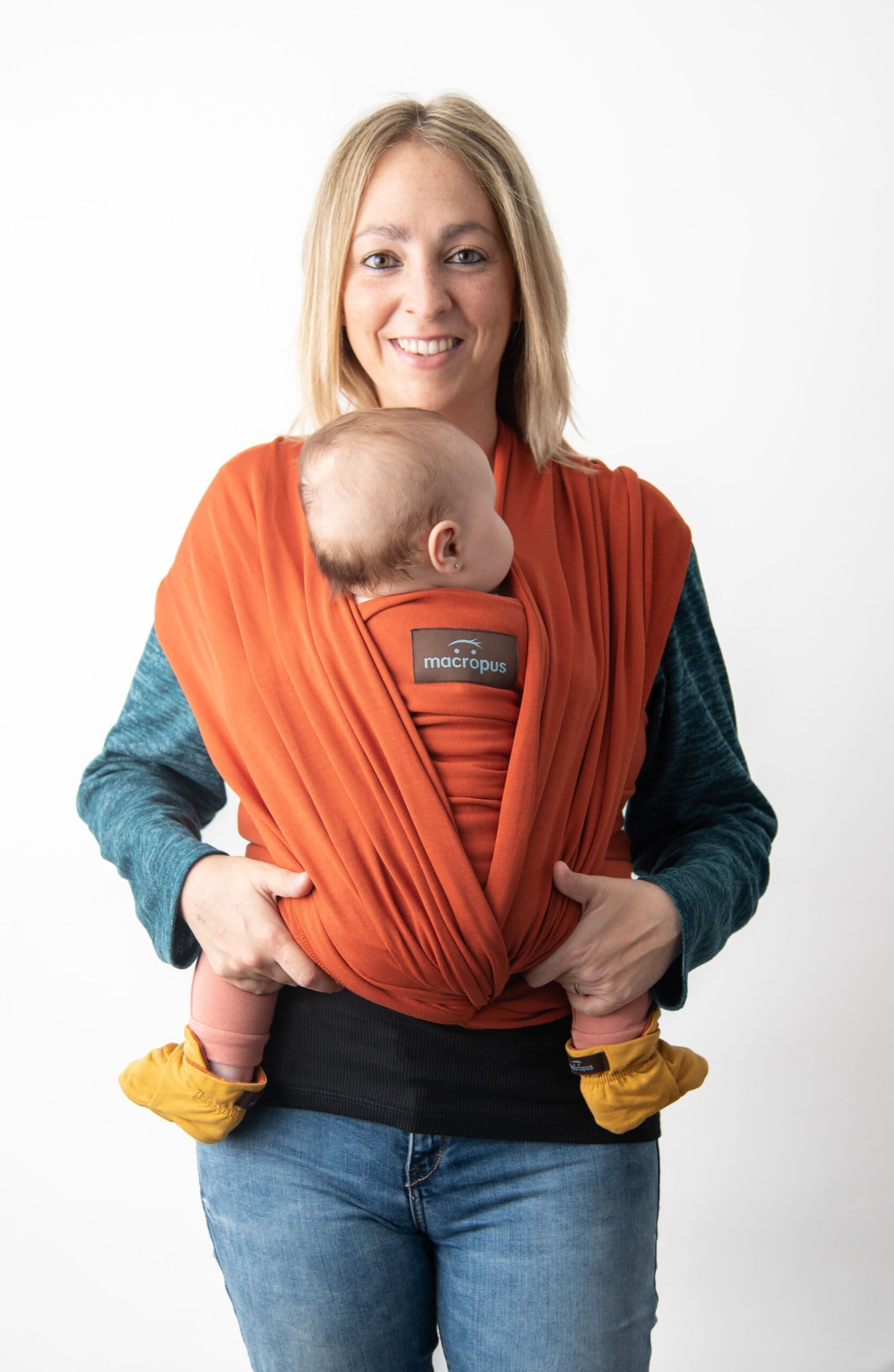 Fular elástico teja