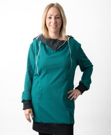 Vestido lactancia verde