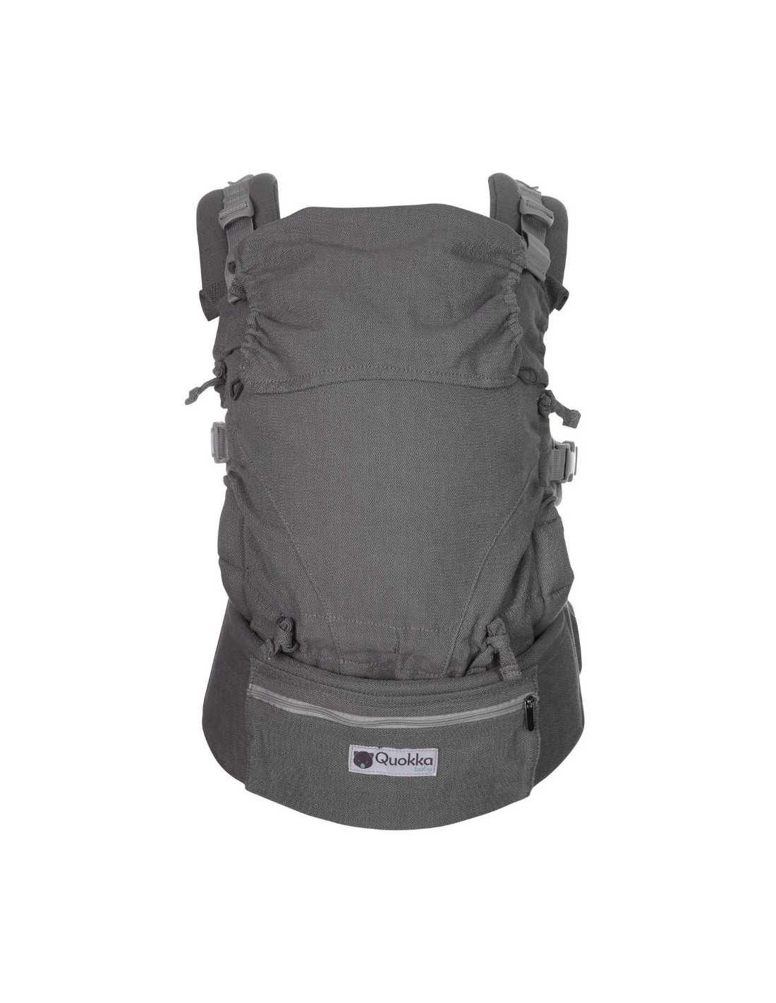 Mochila Ergonómica Quokkababy E-Carrier Light Grey - Imagen 3