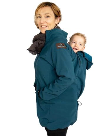 Chaqueta softshell azul petróleo
