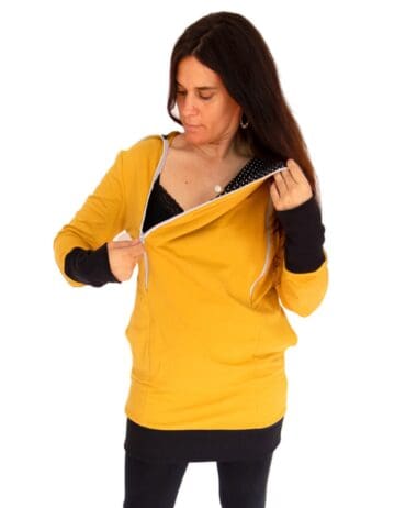 Vestido lactancia mostaza