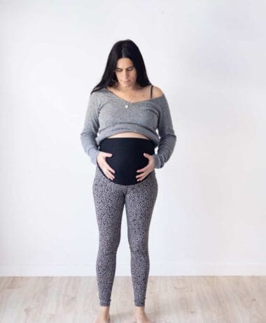 Leggings embarazo gris