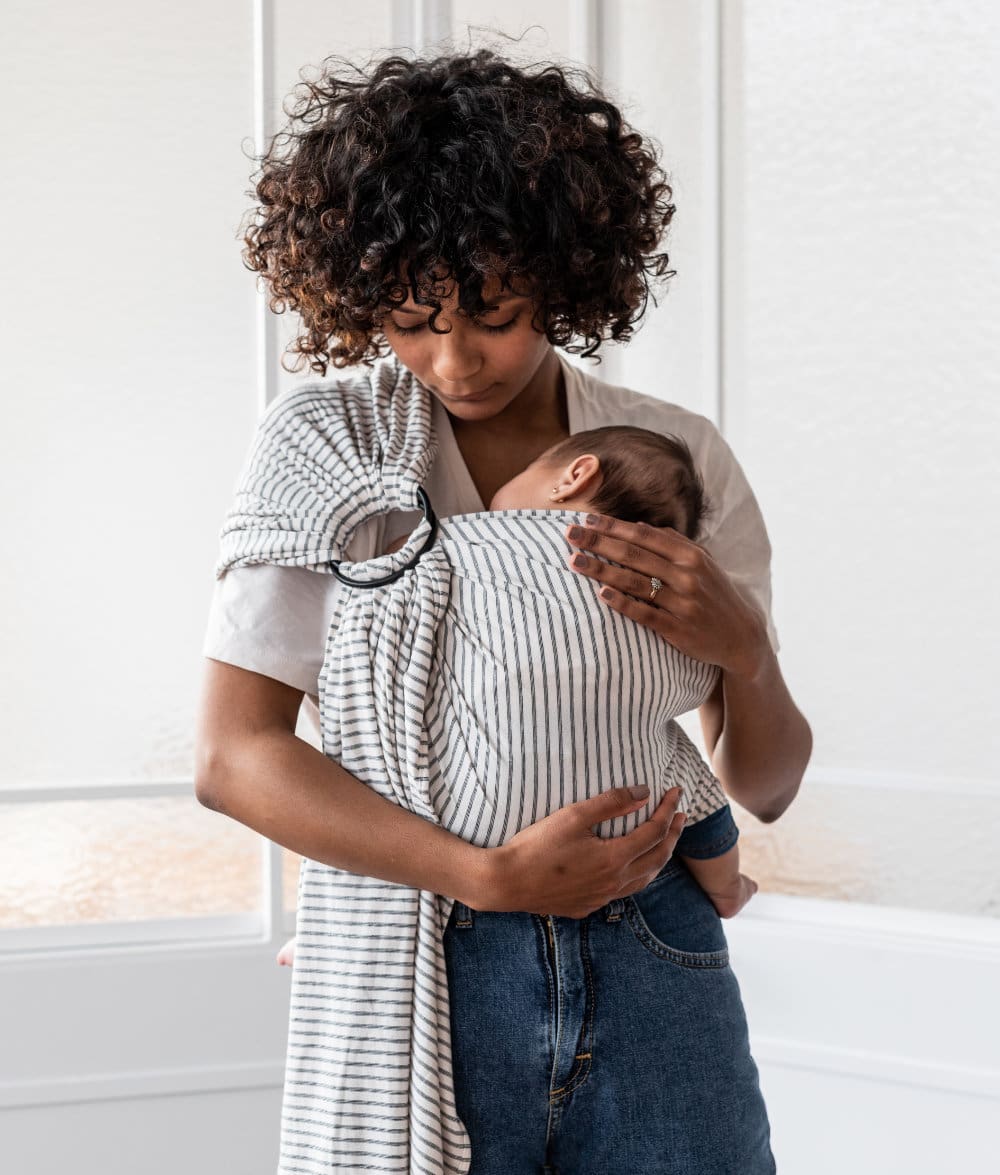 Bandolera porteo rayas - Imagen 3