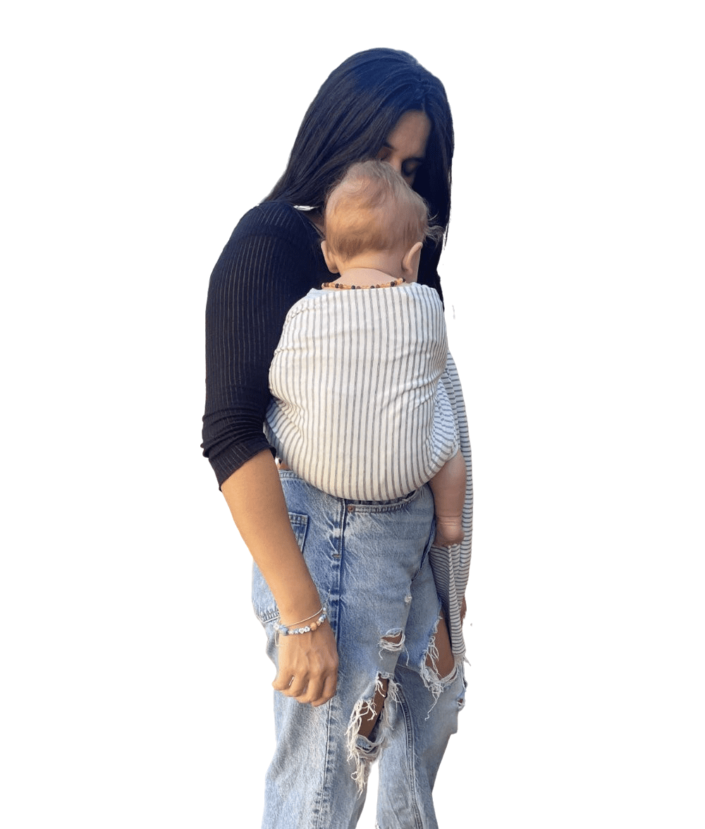 Bandolera porteo rayas - Imagen 2