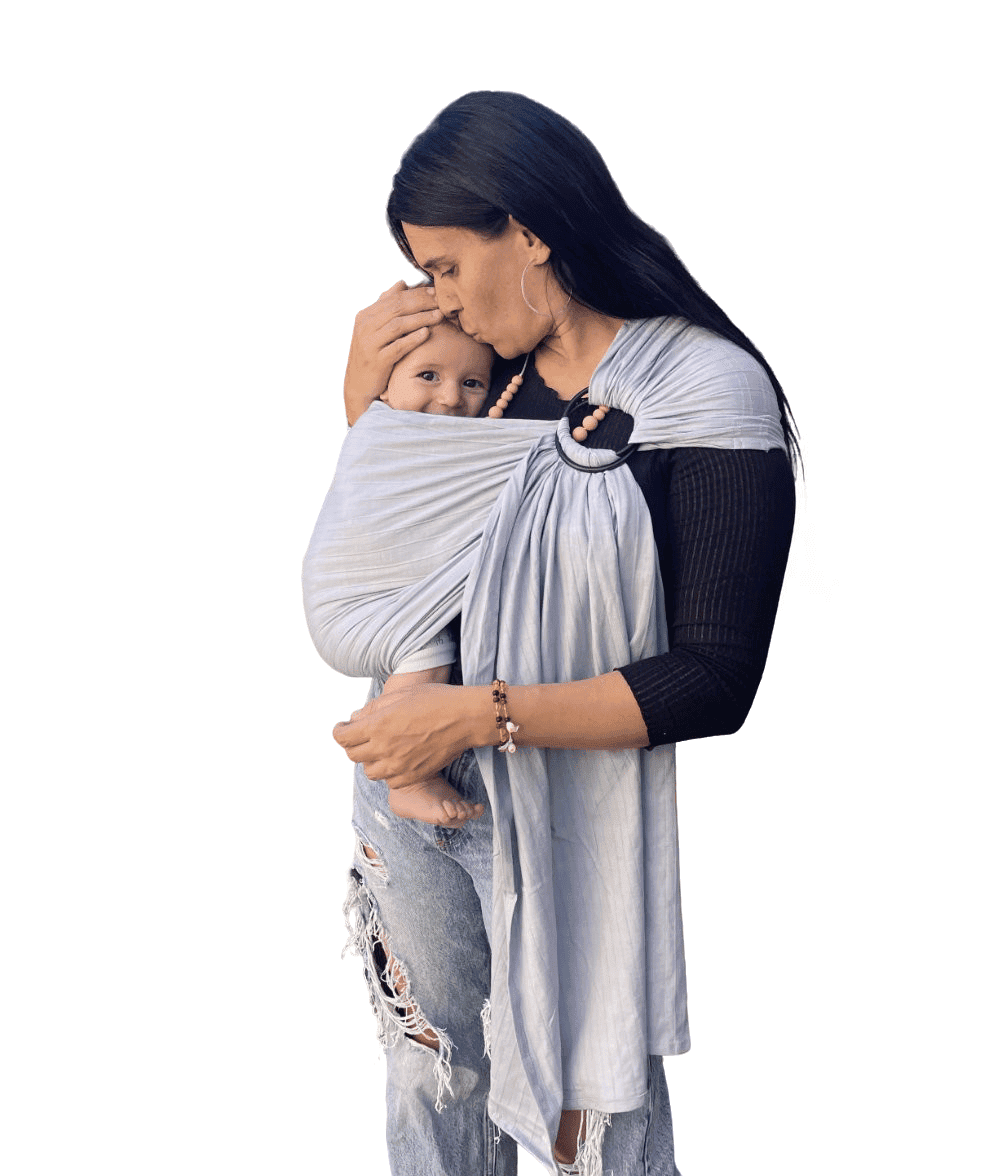 Bandolera porteo gris - Imagen 2