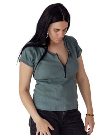 Camiseta lactancia azul