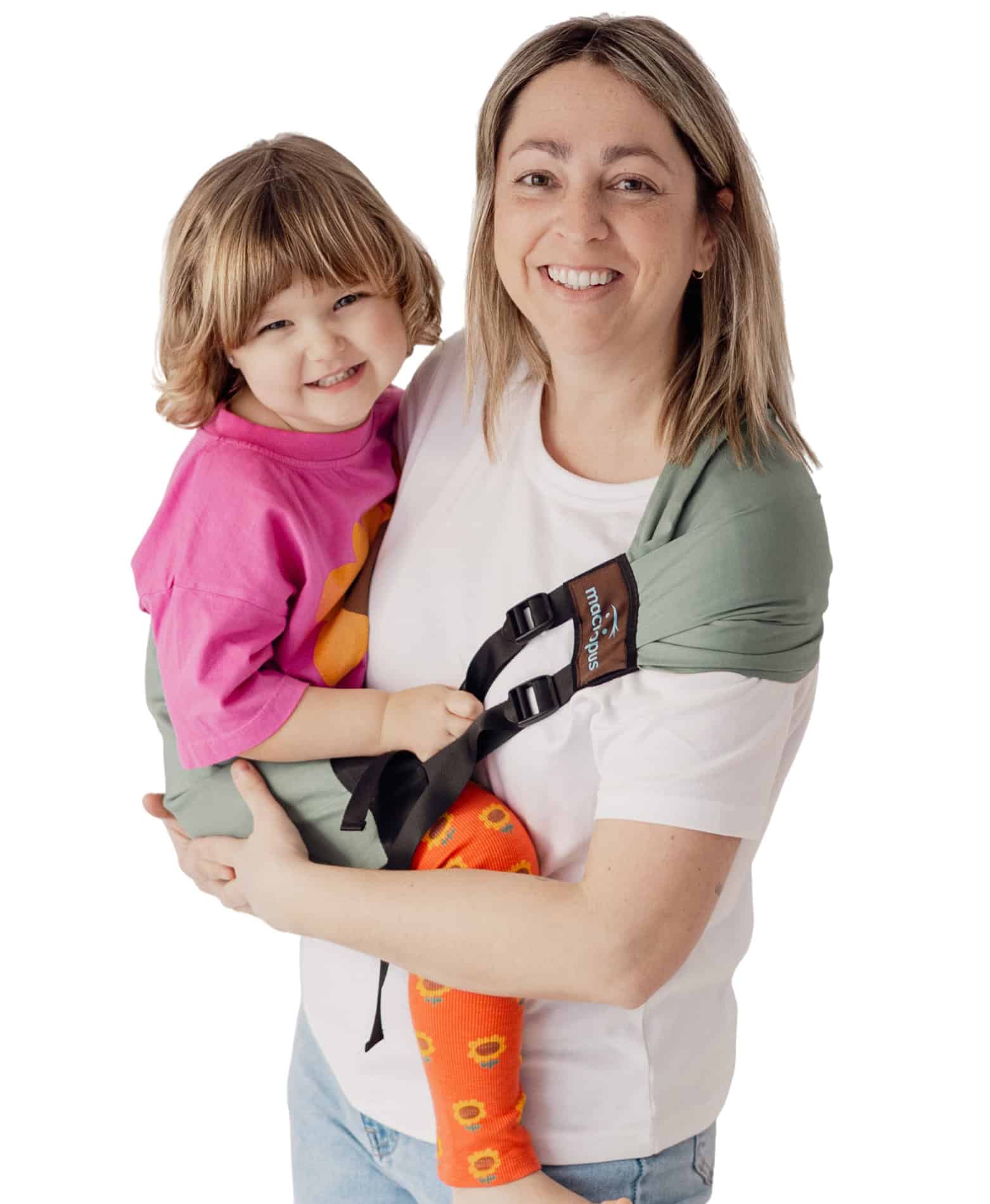 Bandolera porteo toddler menta - Imagen 2