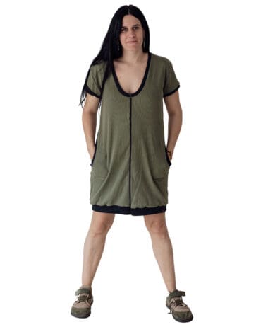 Vestido normal, lactancia, embarazo verde